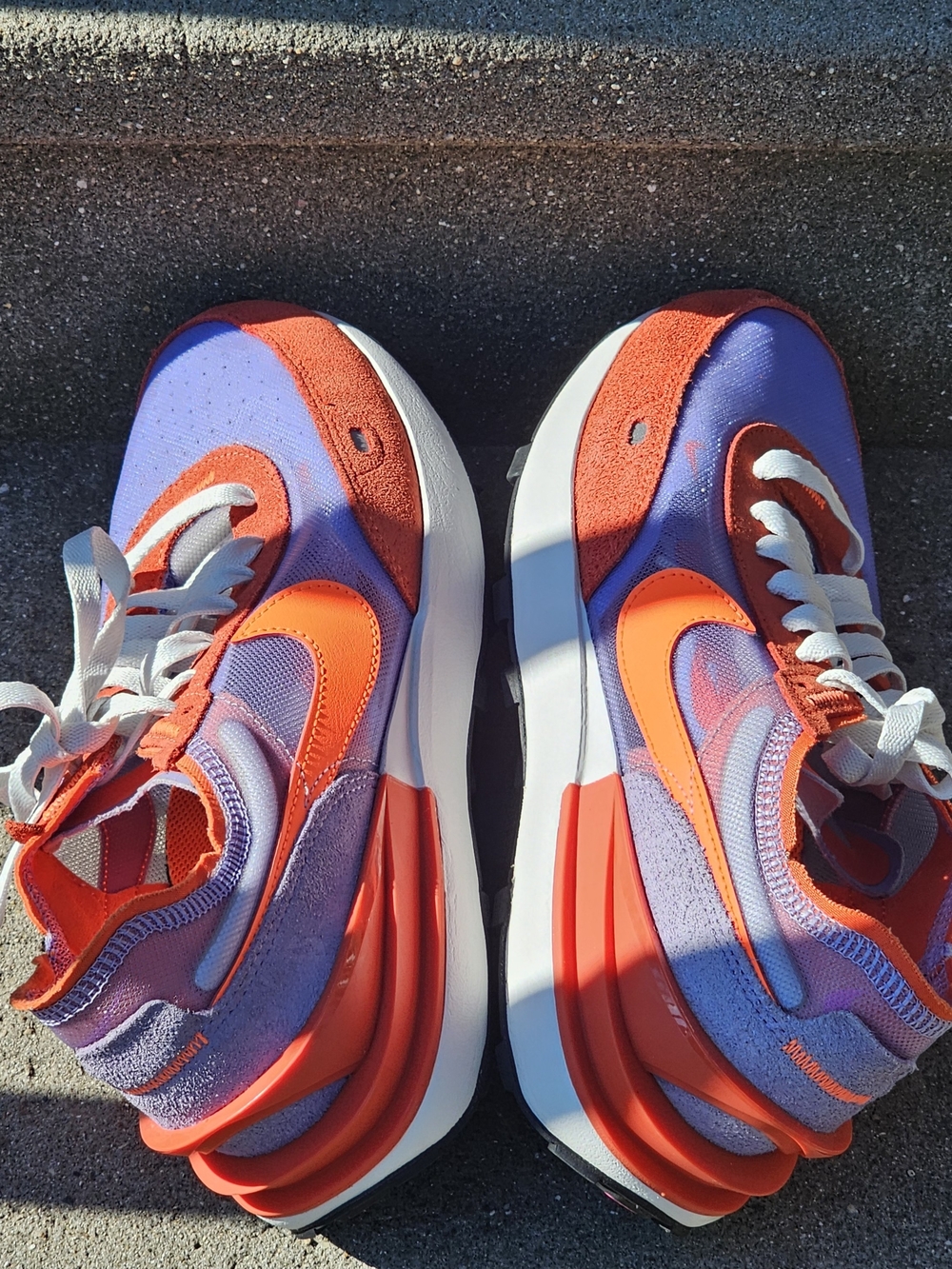 Nike Waffle One 'Active Fuchsia' DC2533-800 Women's Shoes Size 9 Orange & Purple - Picture 10 of 14